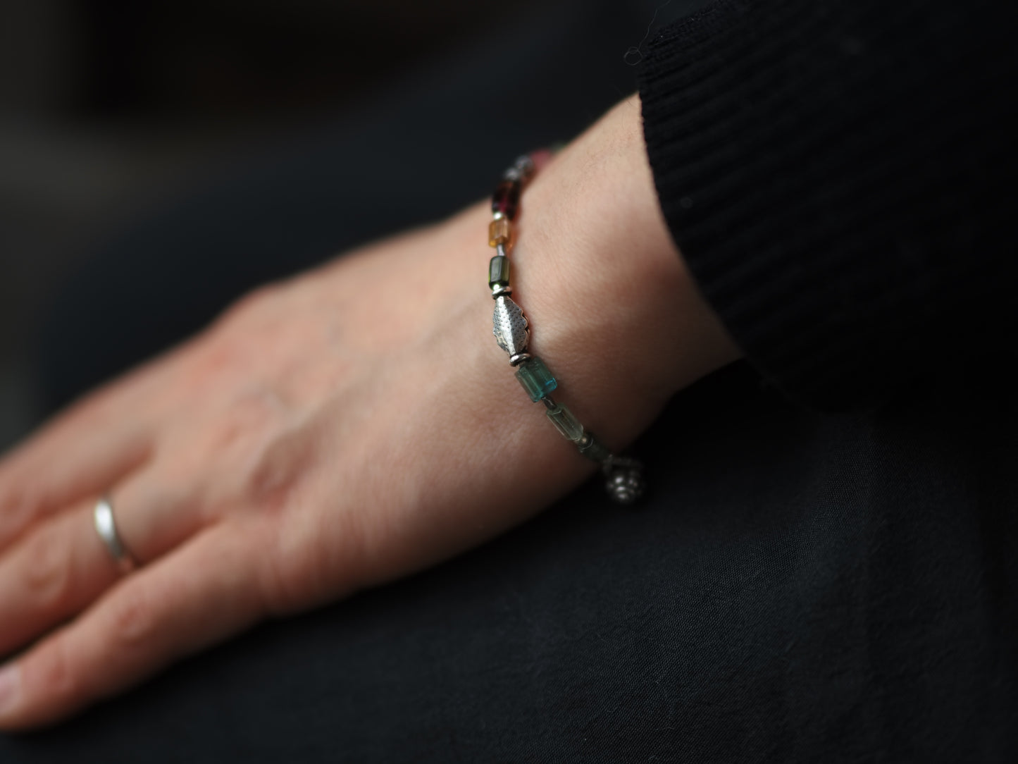 <Durga> Tourmaline & silver