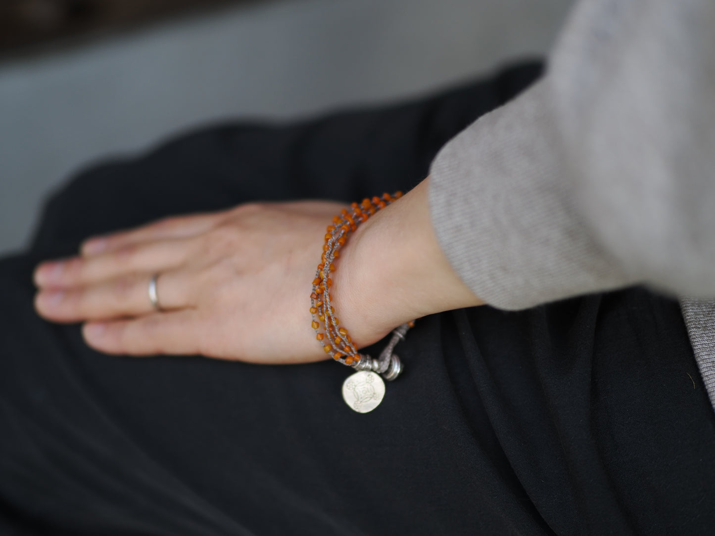 -Bonda beads- '4line' braid