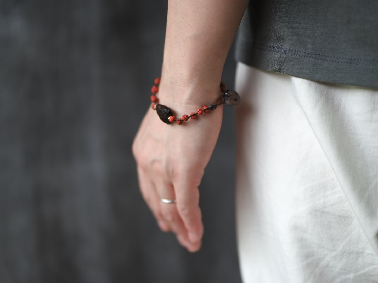 -Tourmaline・rudrakusha- braid
