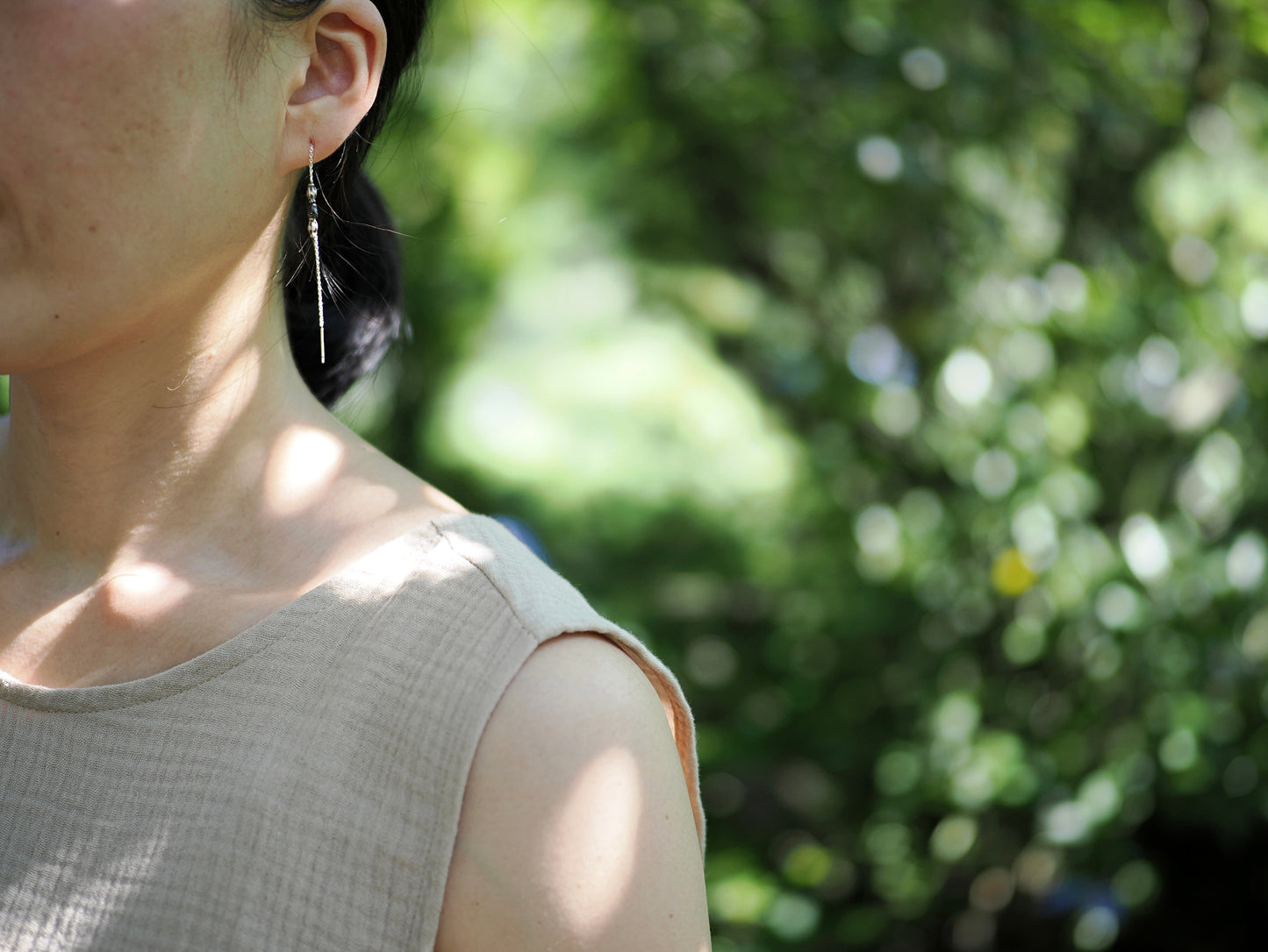 <MTO> -Black diamond・Silver- chains