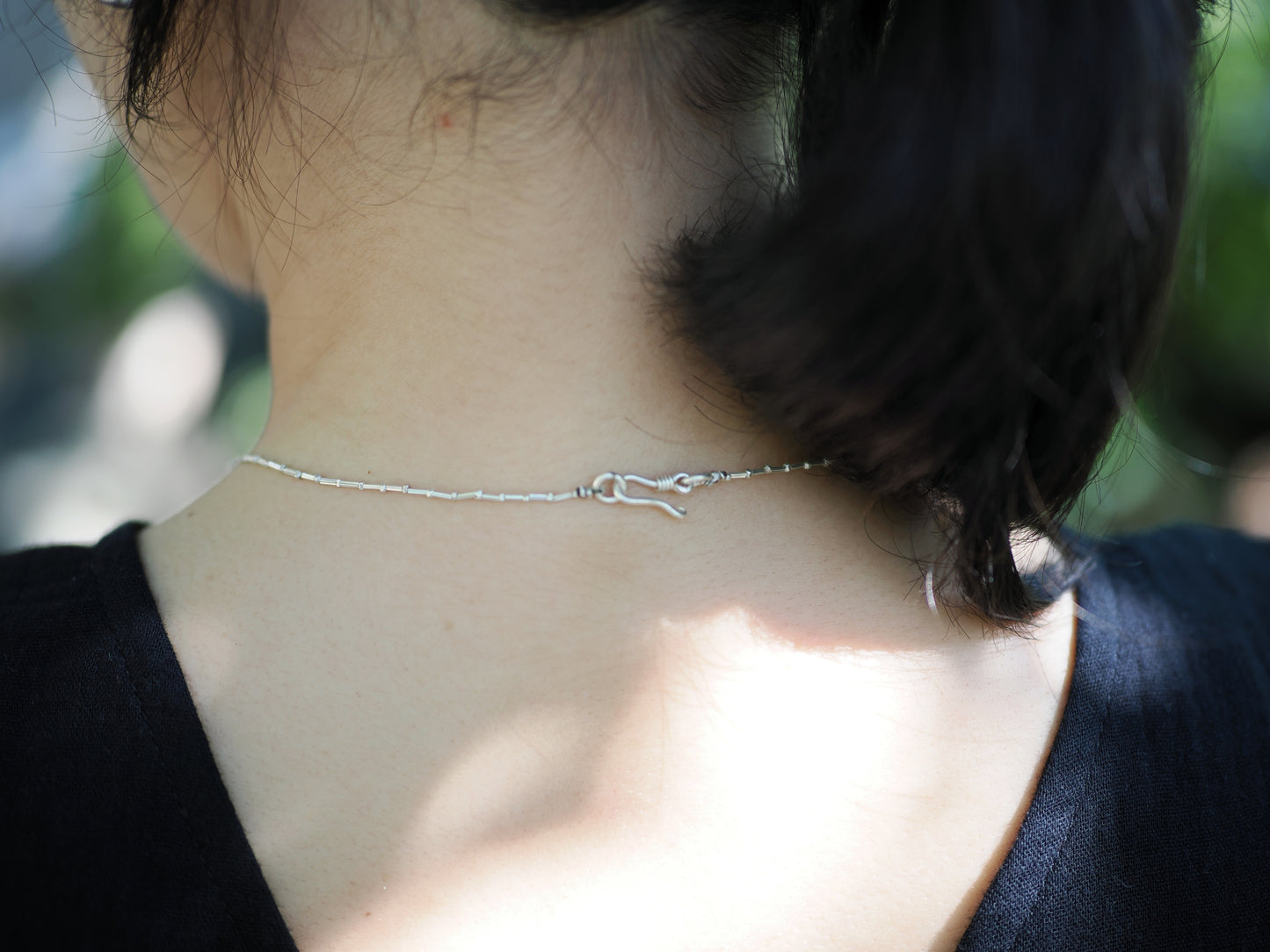 -Garnet・Smoky quartz- silver