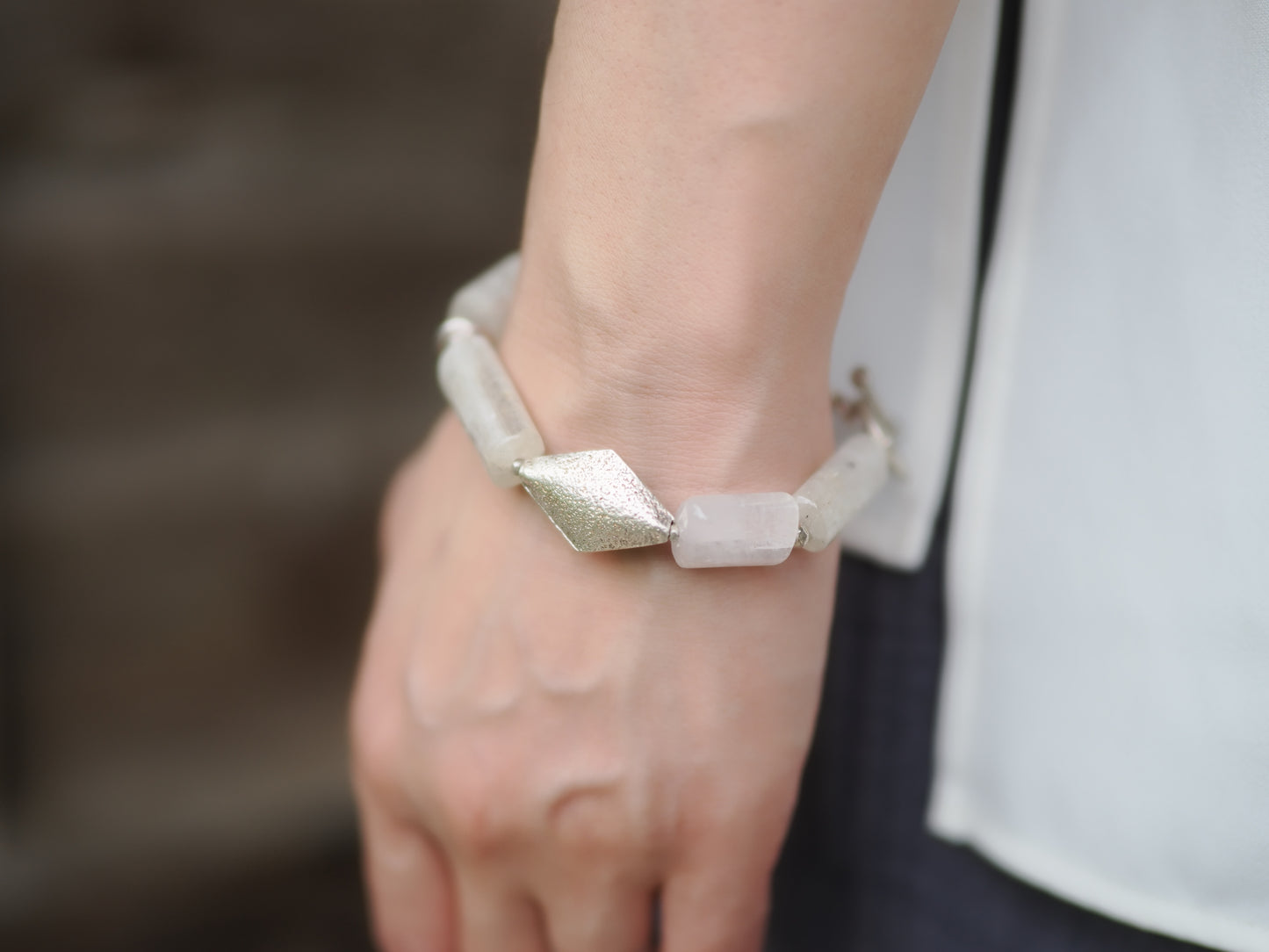-Kunzite・Karensilver- bracelet