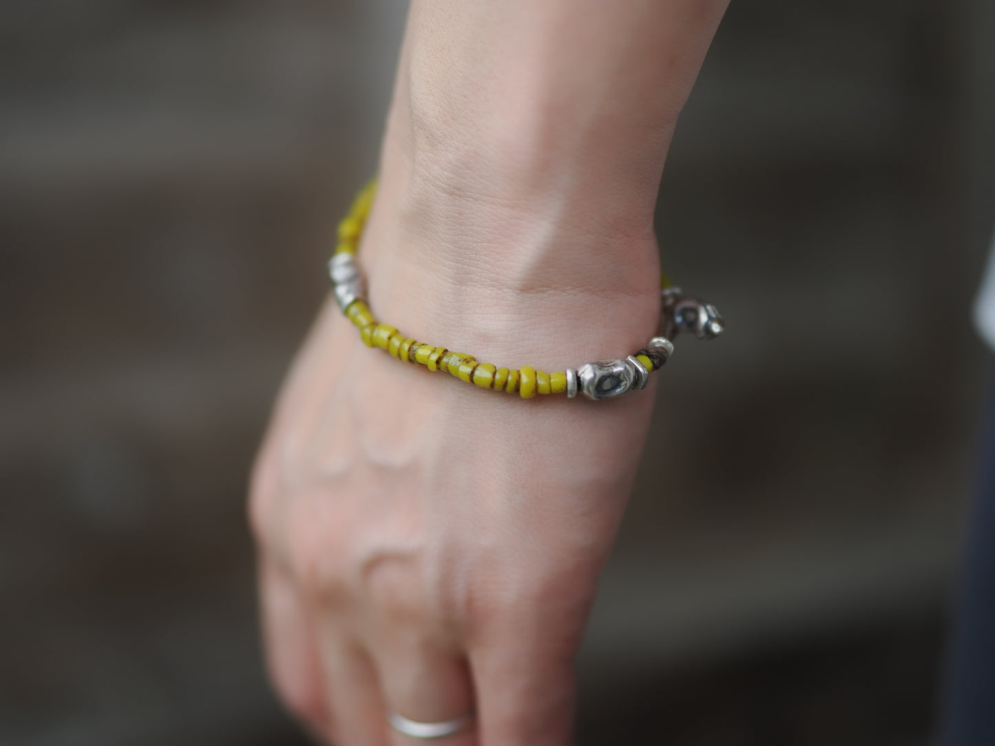 -Bonda beads 'yellow'- bracelet