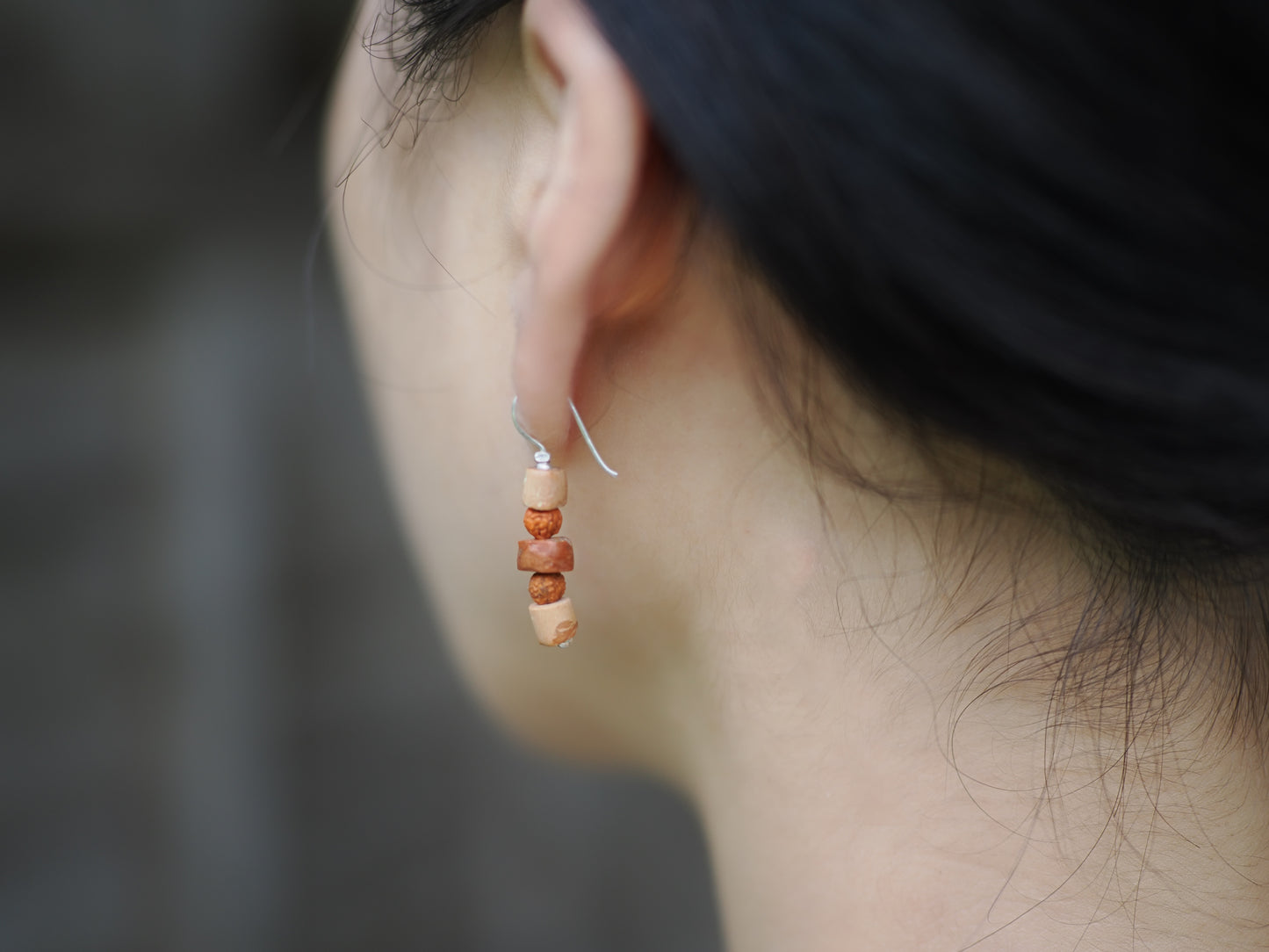 -Crey beads・Rudraksha- hooks