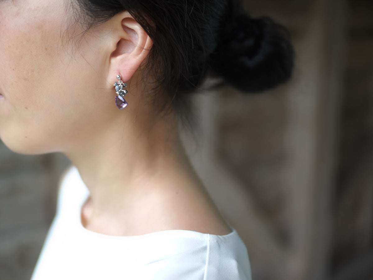 -Amethyst・Alexandrite- studs