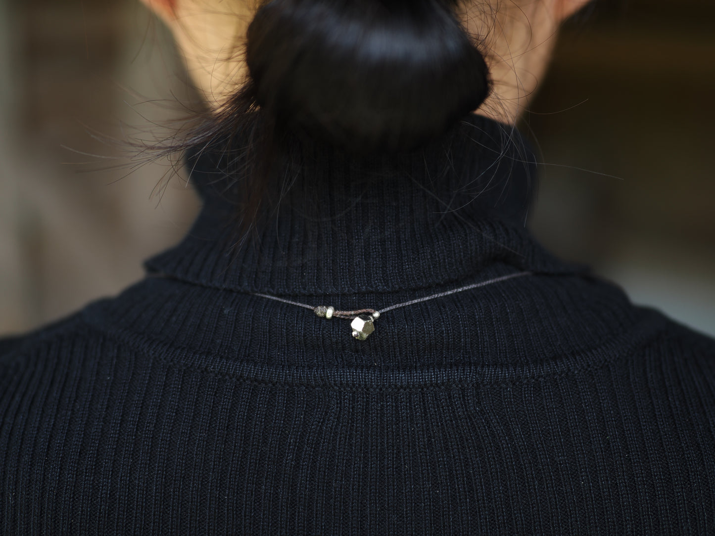 -Figure eight- 'silver・eye beads' braid long