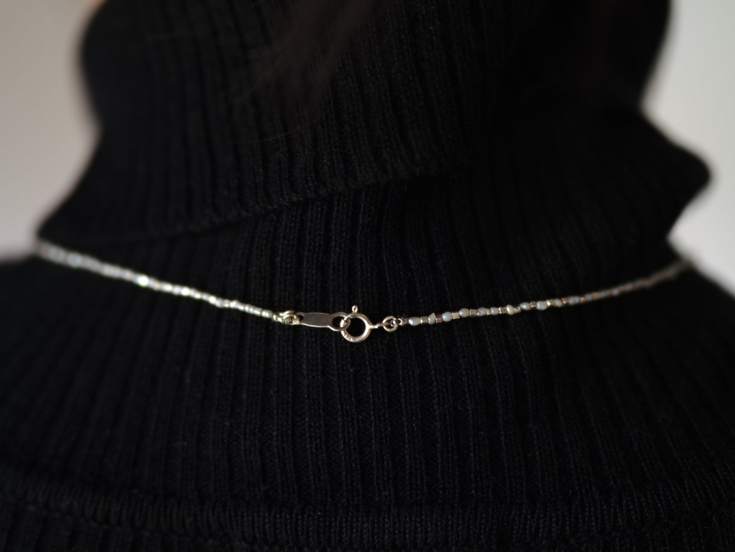 -rough Opal- pearl & silver