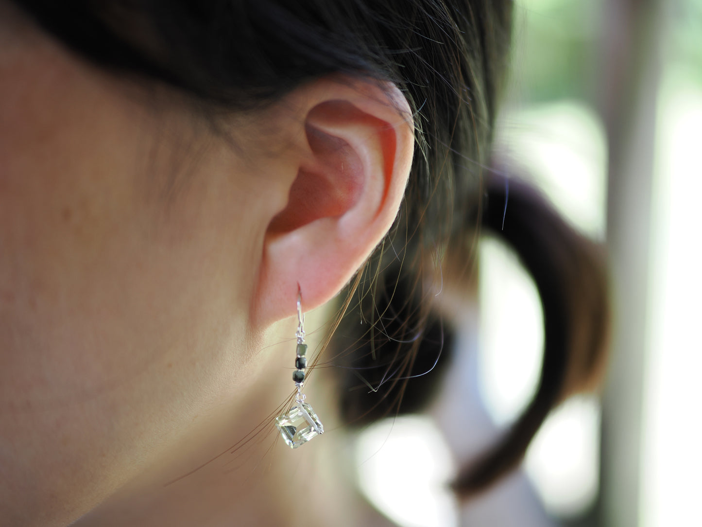 -Lemon quartz・Emerald- hooks