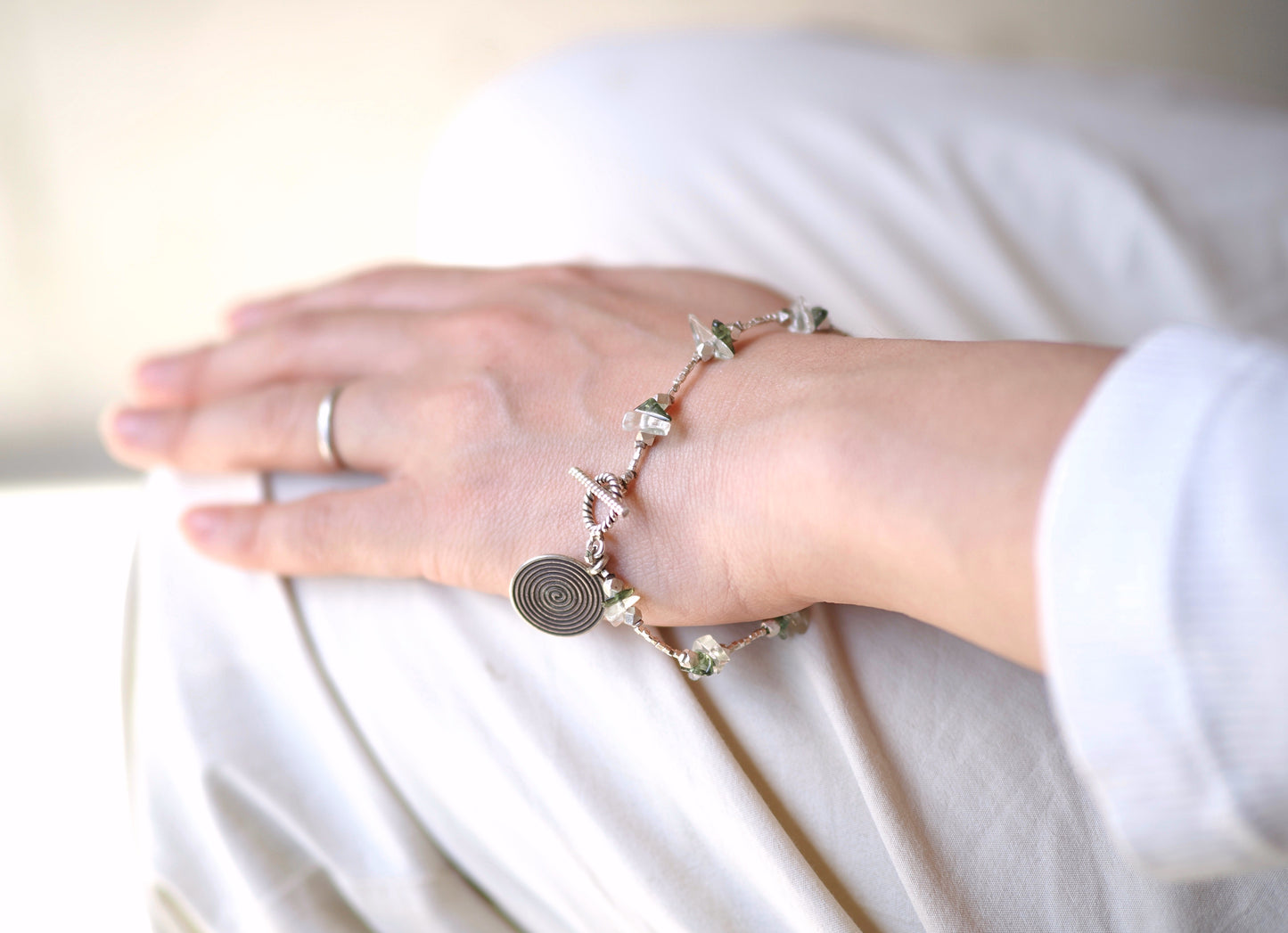 -Lybyan grass・Moldavite- silver