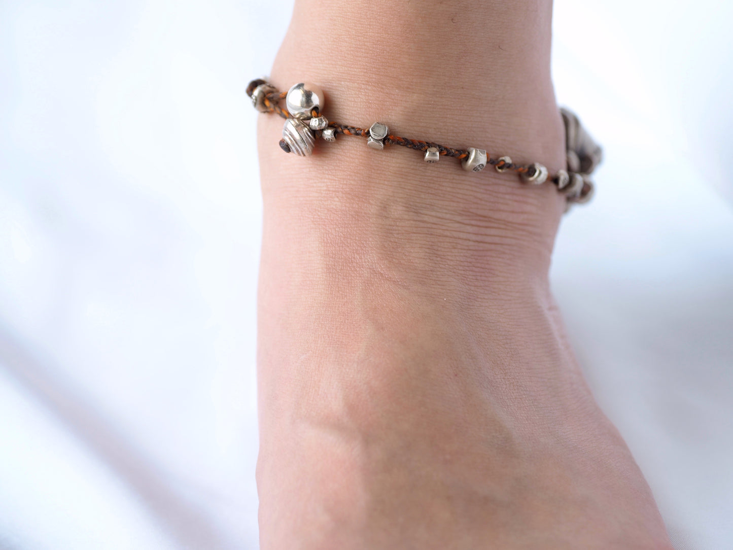 'Massive' karensilver braid Anklet