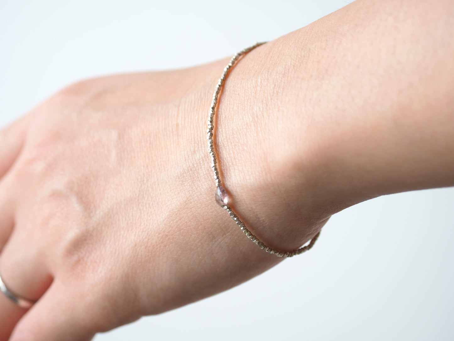 -Tormarline- silver bracelet