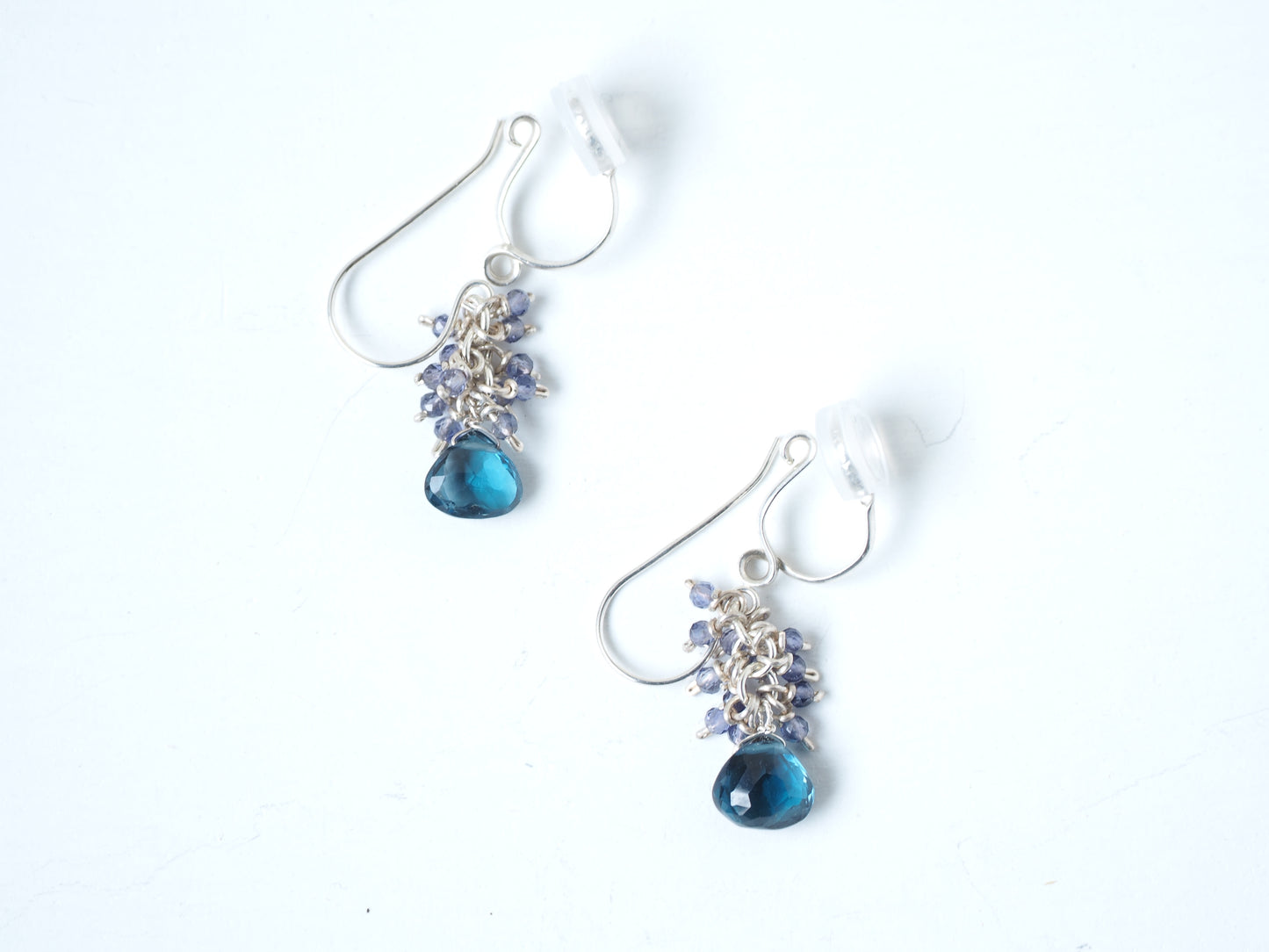 ロンドンブルートパーズ アイオライト【ピアス・イヤリング】