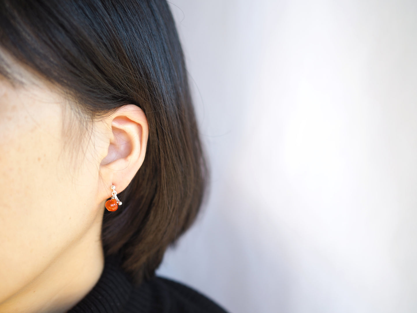 カーネリアン ピアス "オニオン"