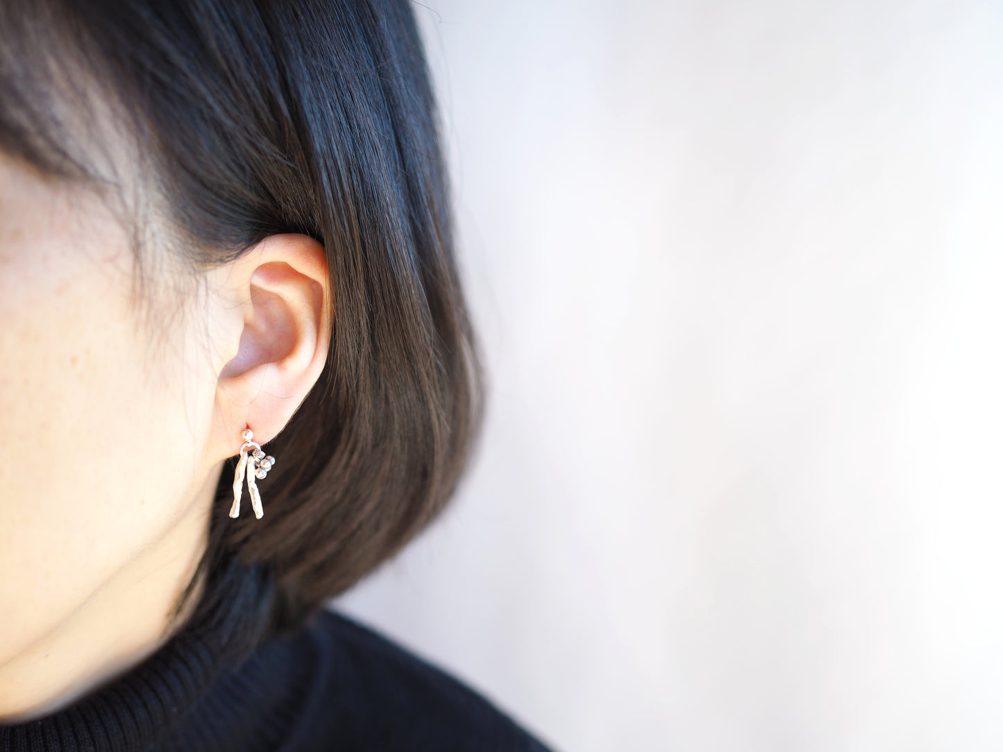 シルバー スタッドピアス