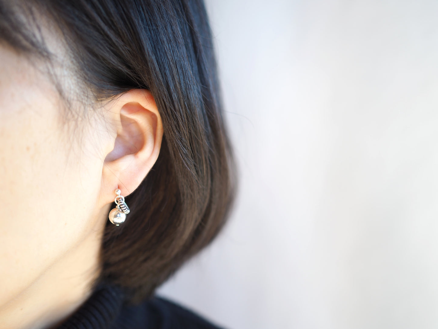 シルバーピアス "丸玉"