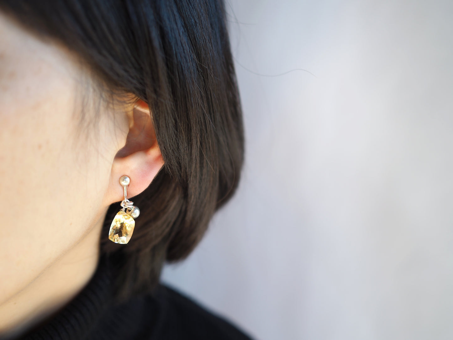 Citrine Earrings "Fancy Shape"