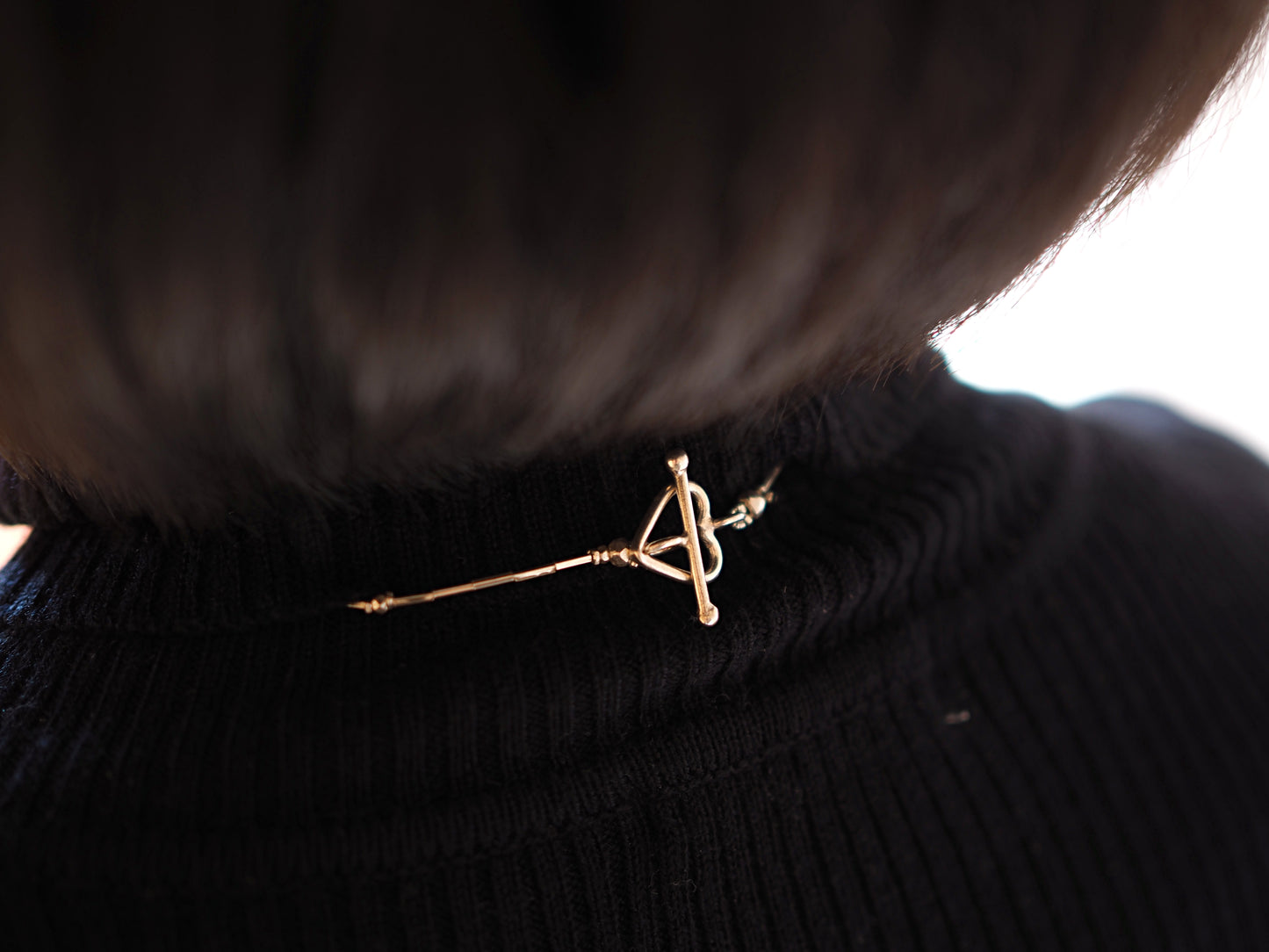 【レインボームーンストーン_シルバー】ビブネックレス