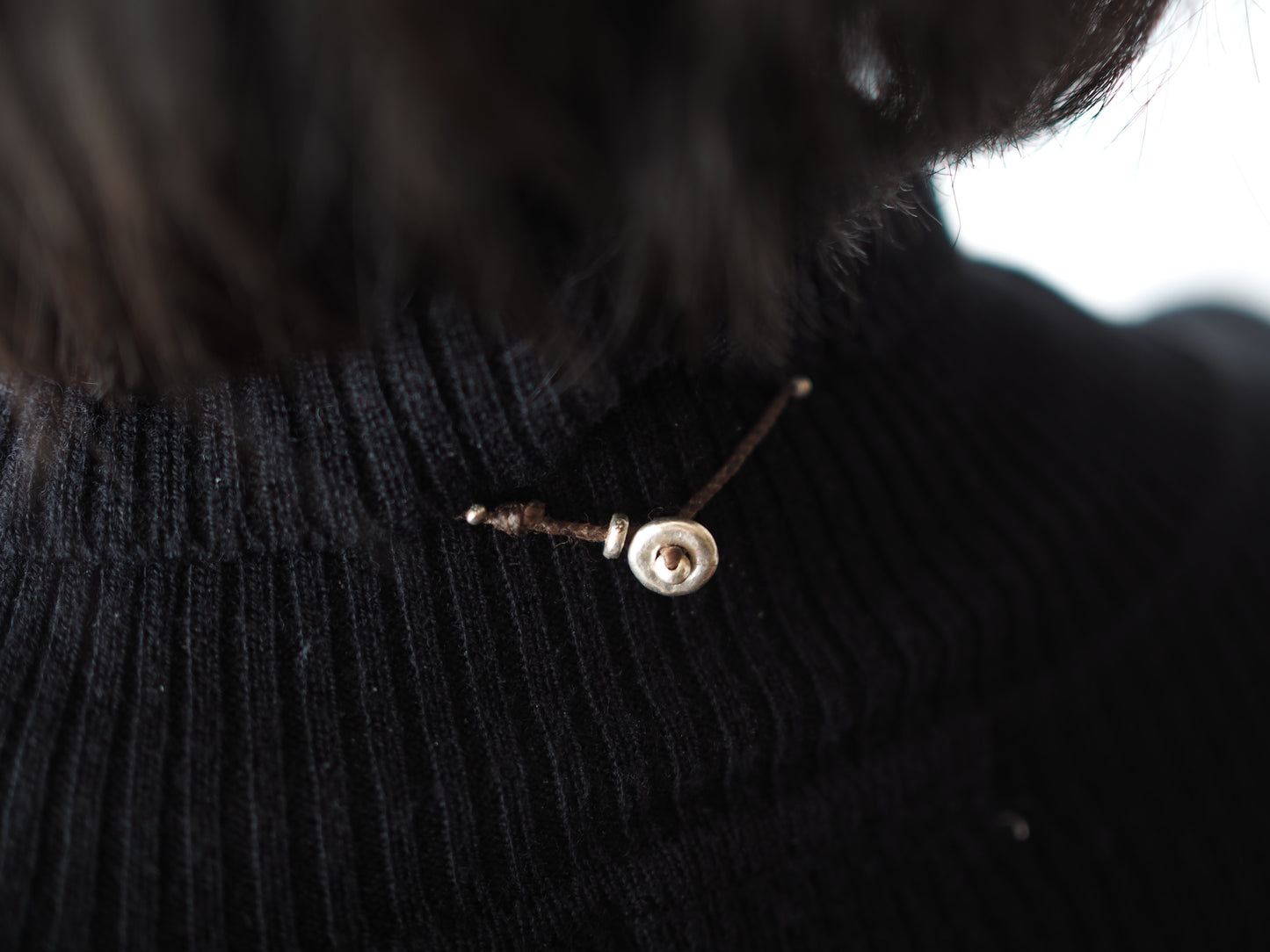 Roman Glass "Burma" Old Bead Braided Pendant