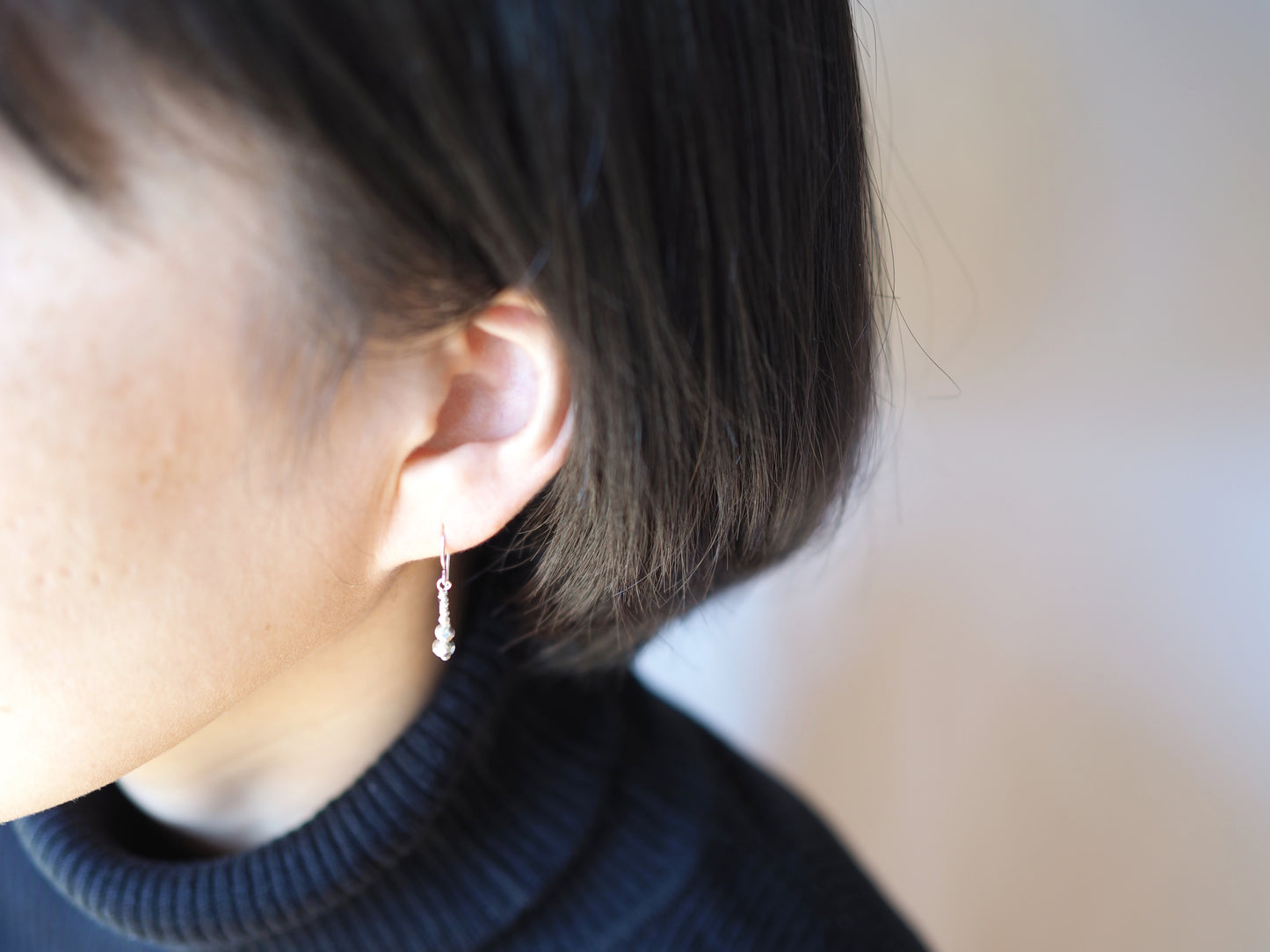 silver earrings "skinny"