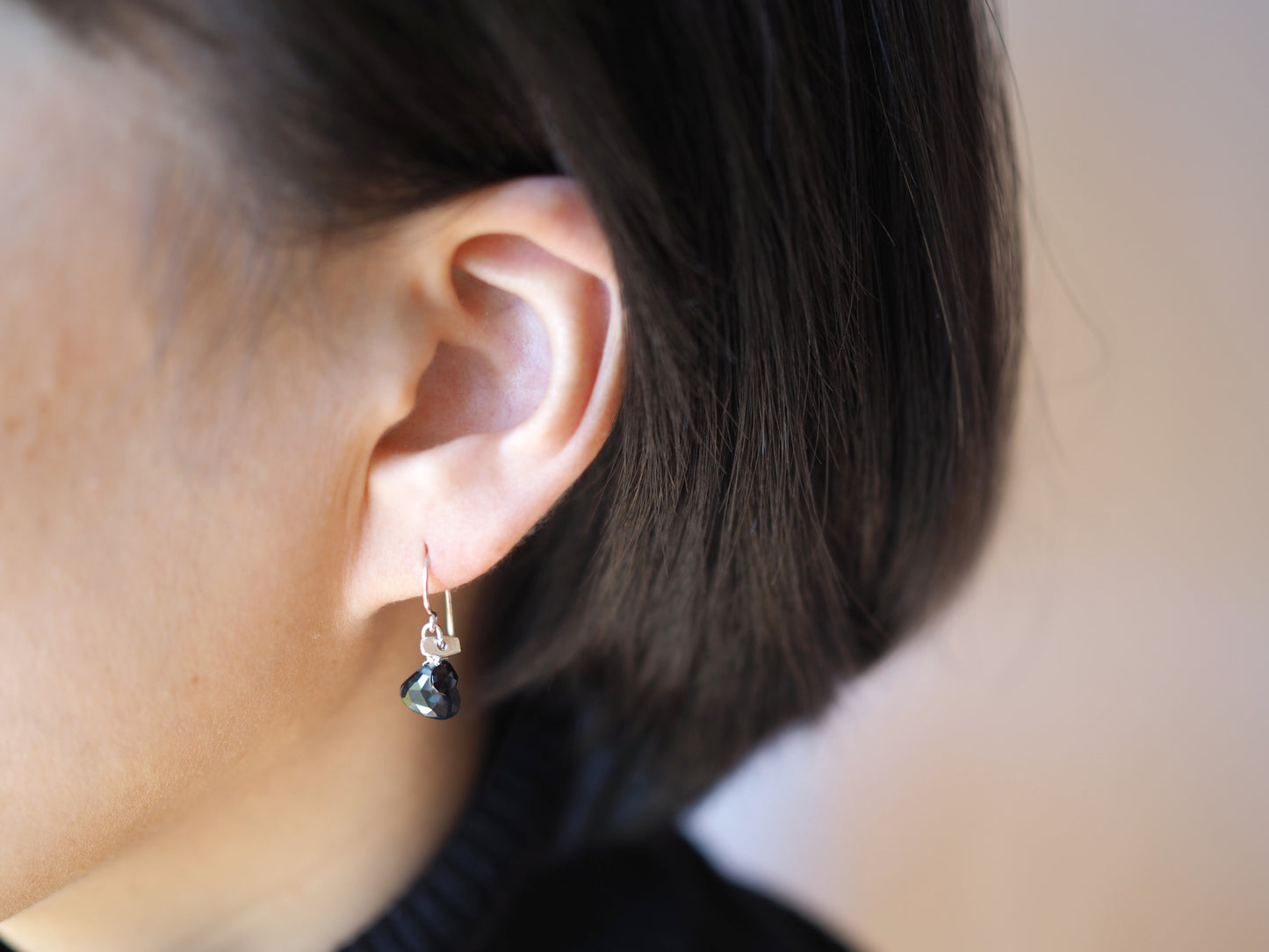 【ロンドンブルートパーズ_スモーキークォーツ】 ピアス