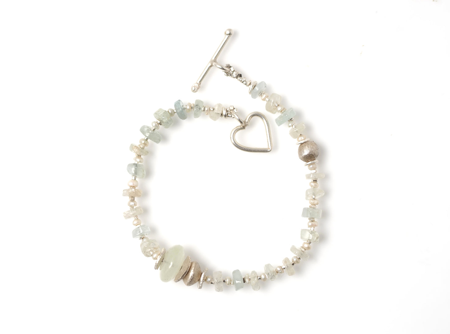 <MTO> -Libyan glass- "moonstone・pearl・silver"