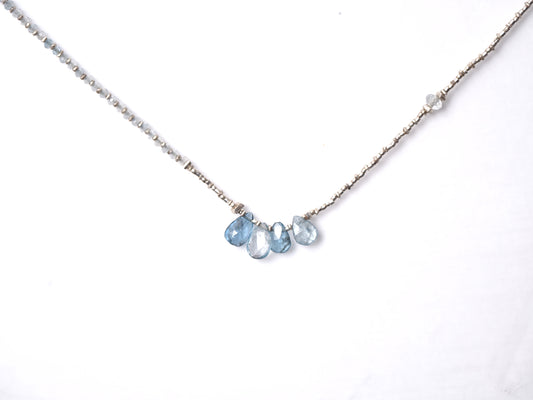-'Santa Maria' Aquamarine- silver