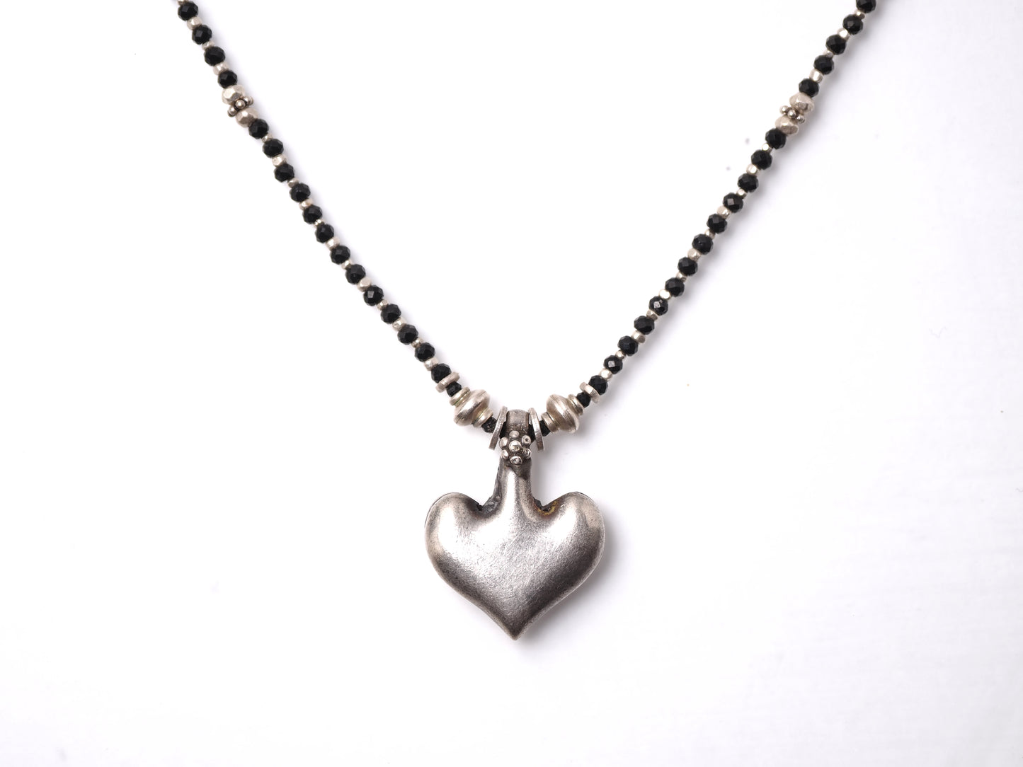 -India old silver- "black & silver"