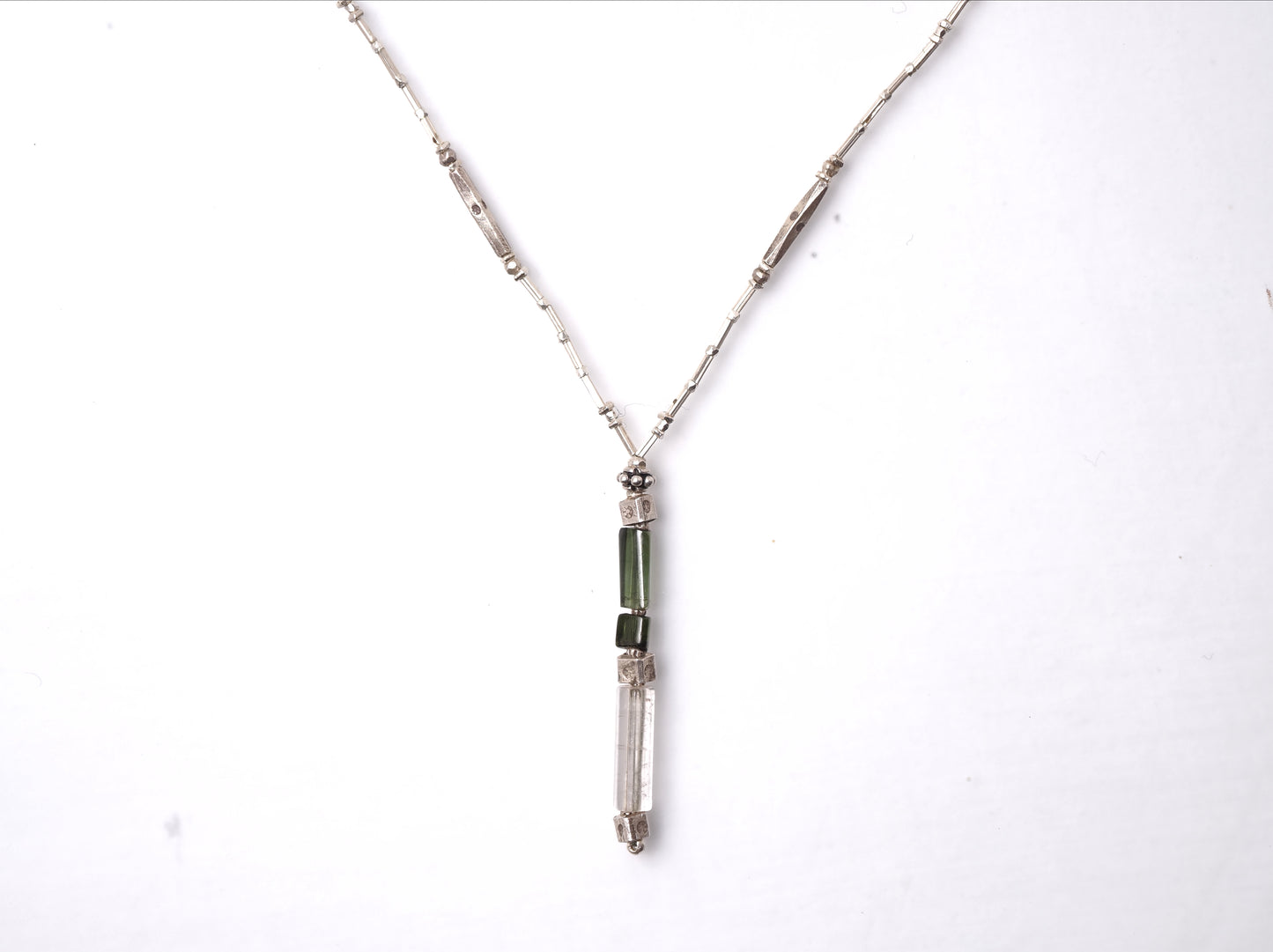 -Tourmaline- silver 'Y-line'