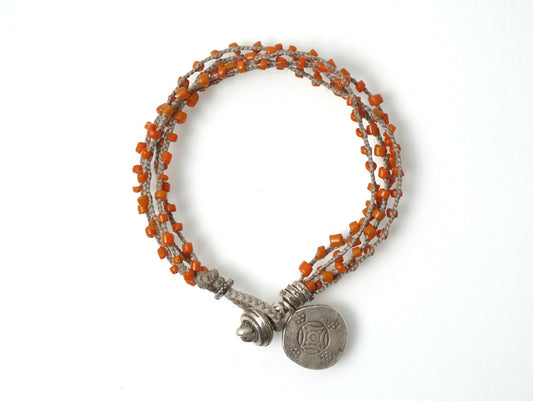 -Bonda beads- '4line' braid