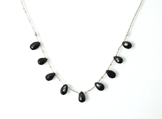 -Black spinel- silver BIB