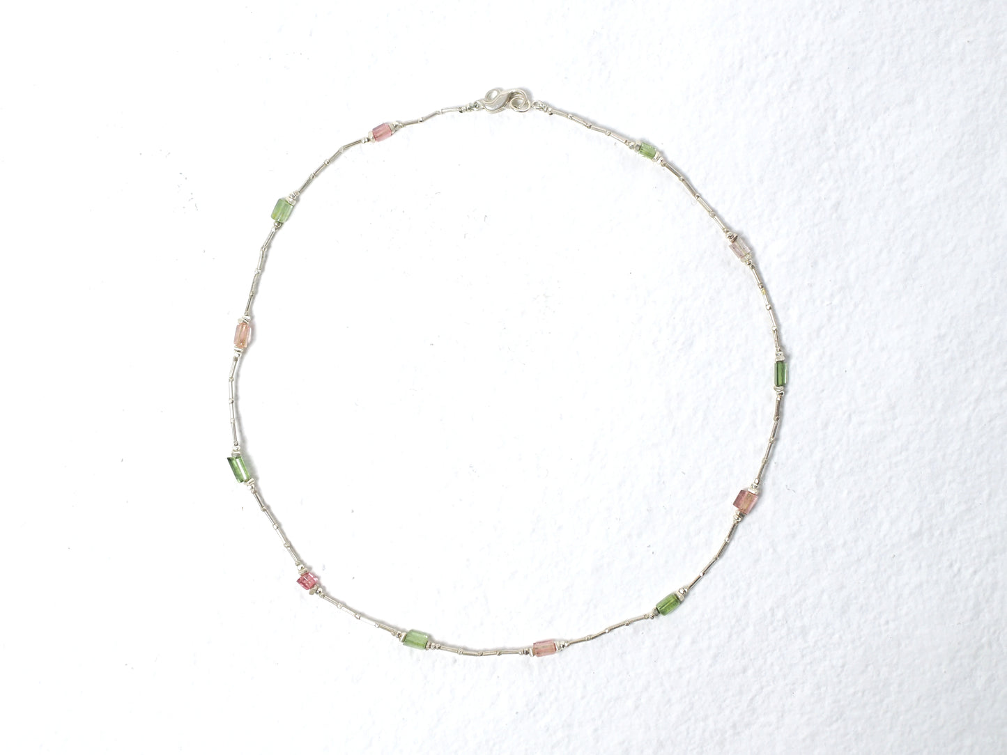 -Tourmaline- silver choker
