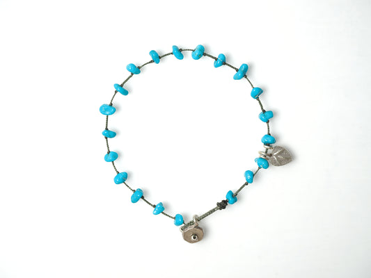 -Sleeping beauty turquoise- fine stone bracelet