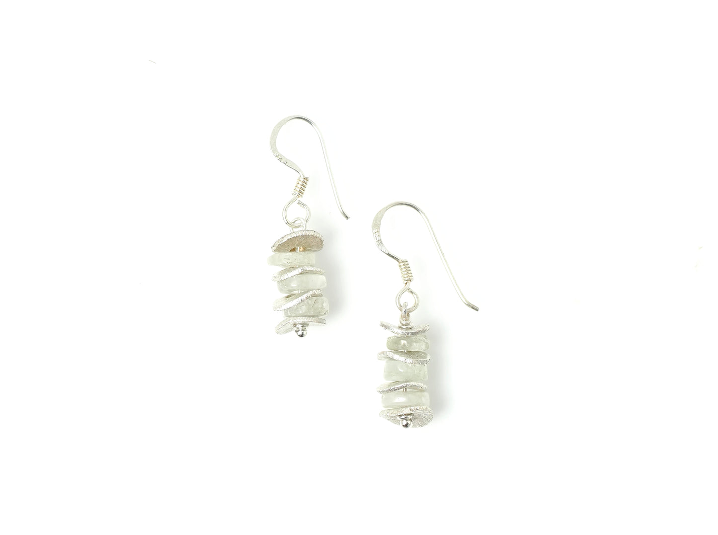 -moonstone・silver- hooks