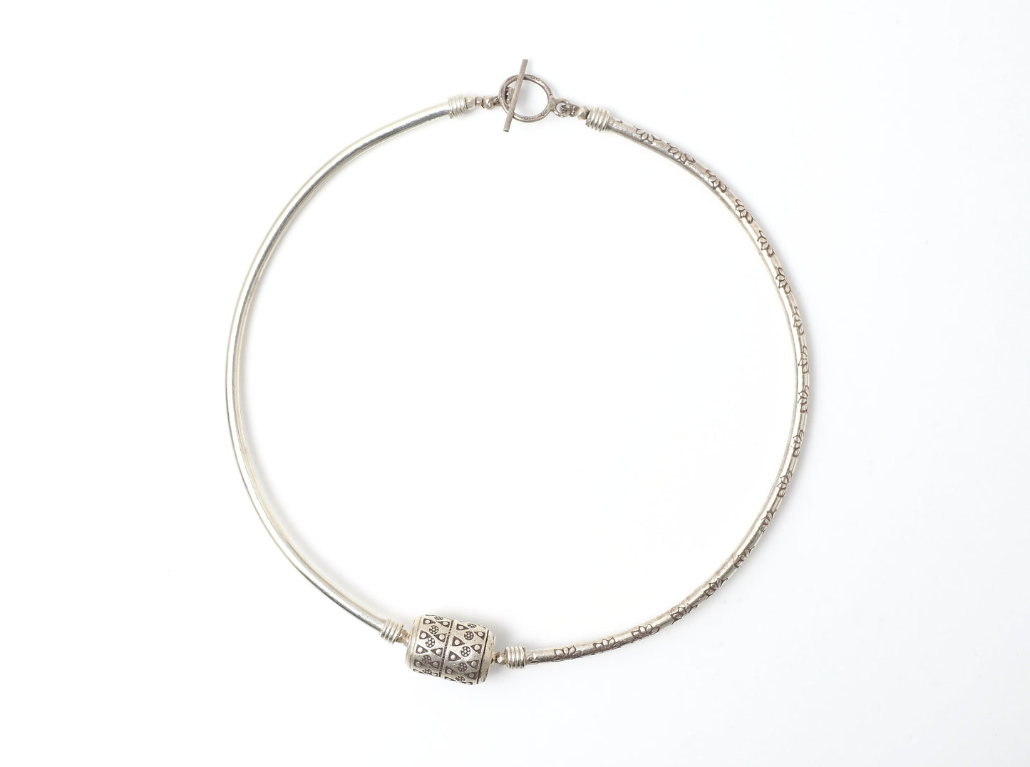 -Karensilver- long tube choker
