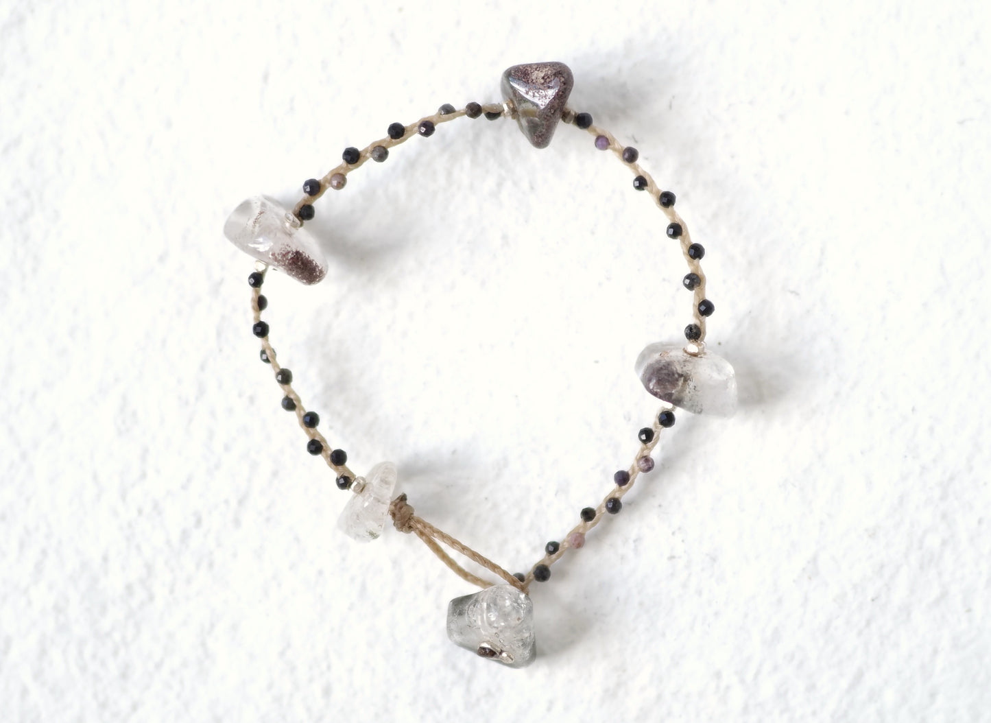 -Moss quartz- braid