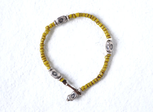 -Bonda beads 'yellow'- bracelet