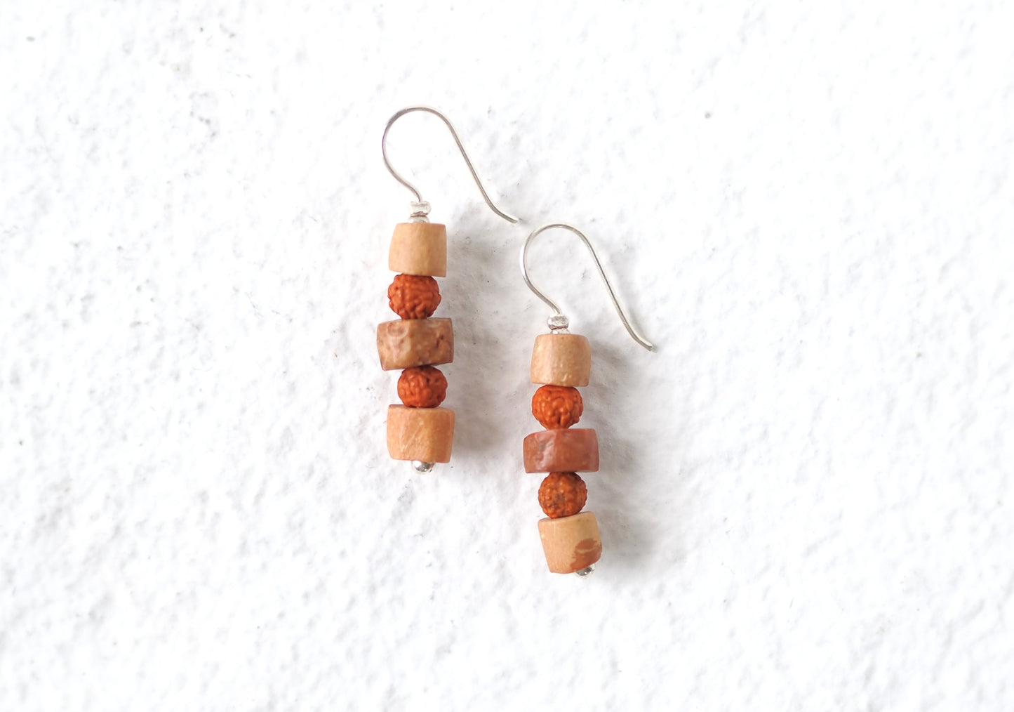 -Crey beads・Rudraksha-  hooks