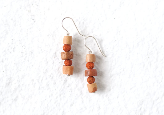 -Crey beads・Rudraksha-  hooks