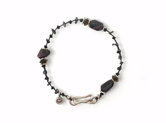 -Sugilite- braid bracelet