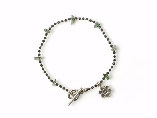 -Moldabite- 'beads line' bracelet