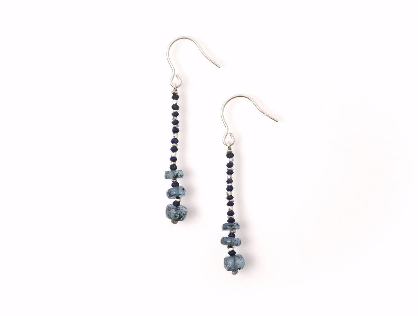 -Kyanite・Lapis lazuli- 'beads line' hooks