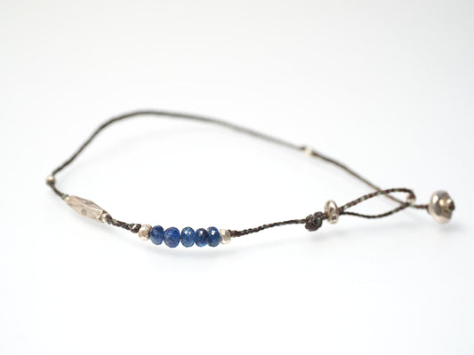 -Sapphire- wax_code Anklet