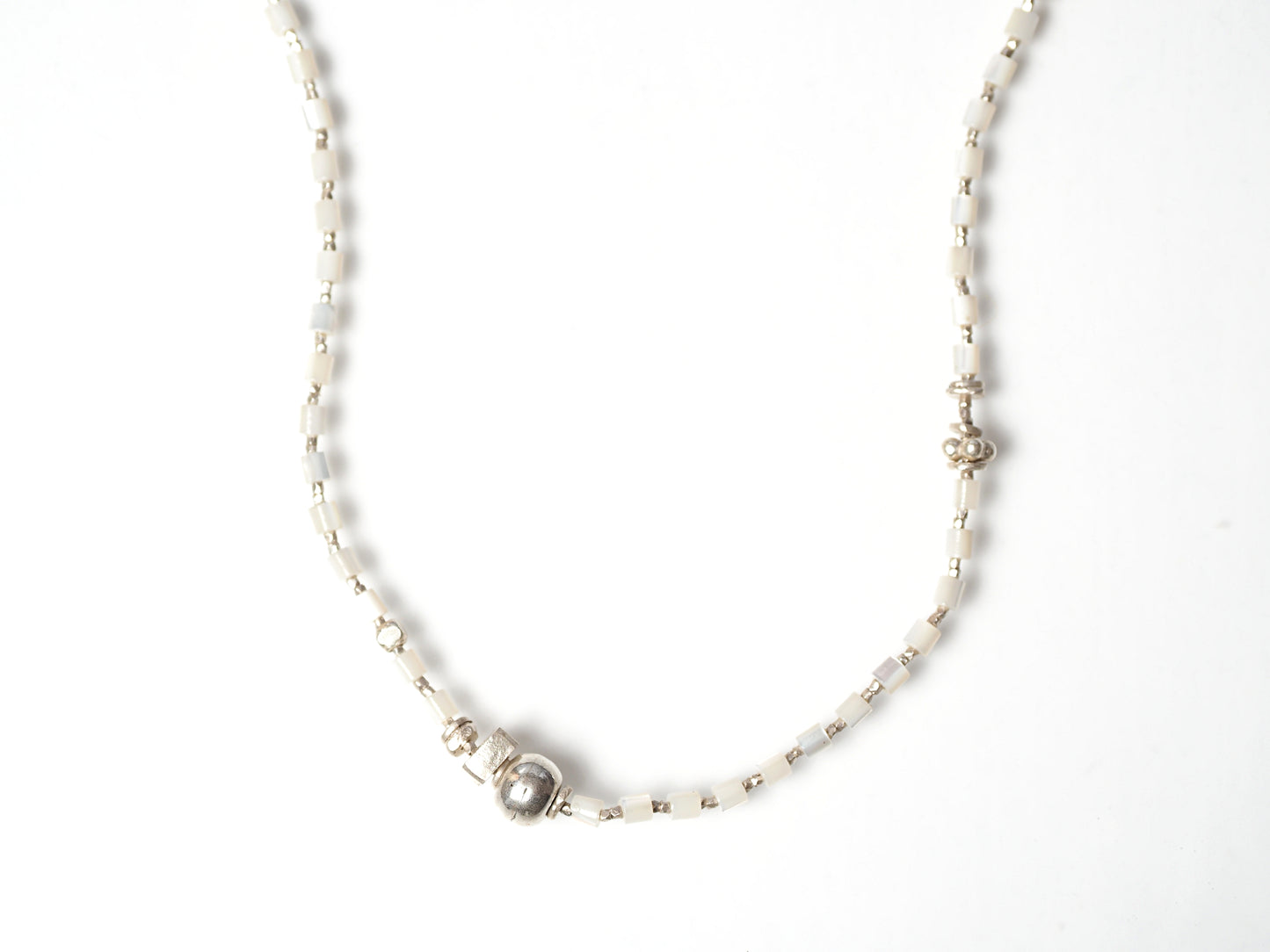 -white shell- necklace