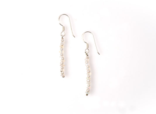 オパール×淡水パール フックピアス