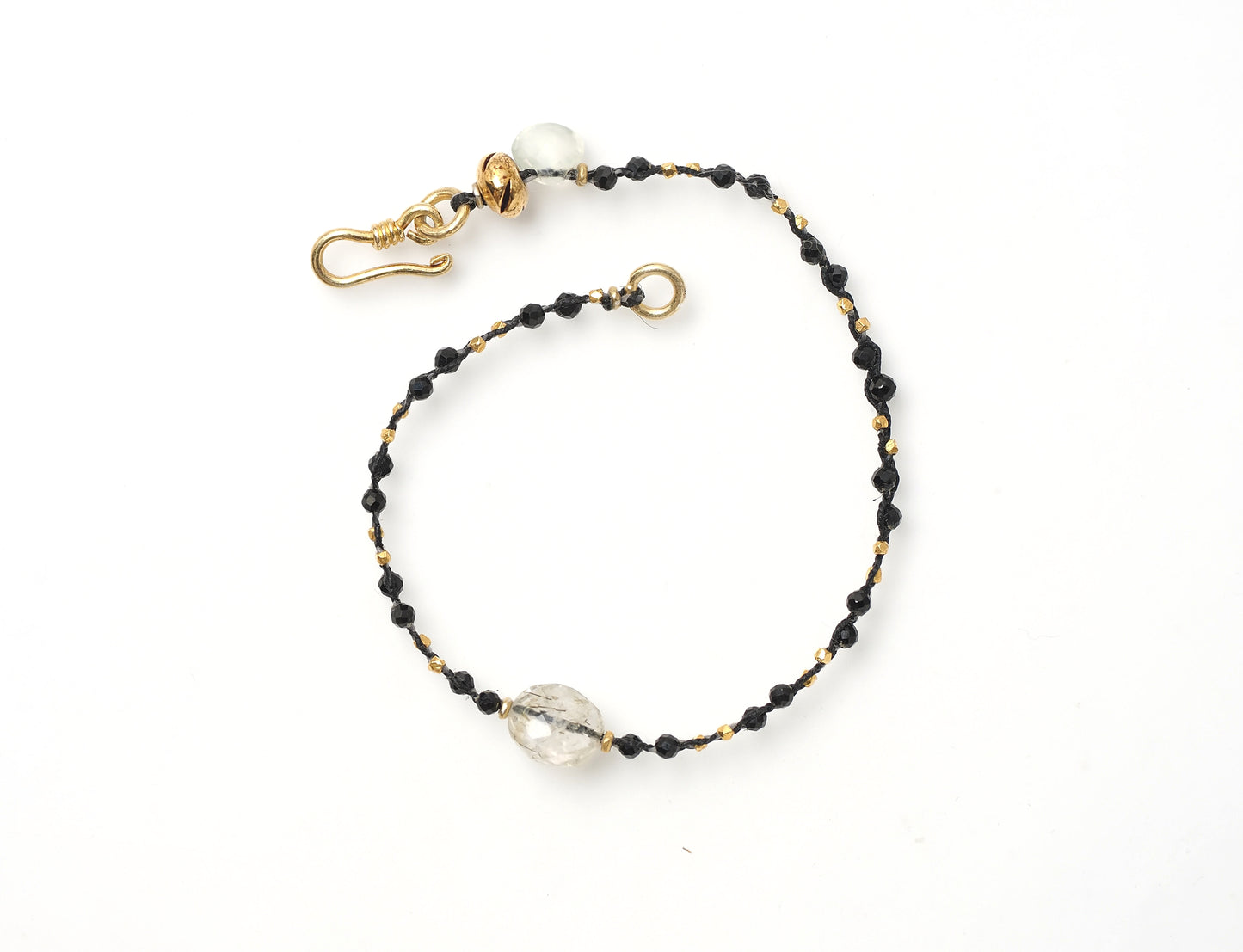 -Tourmaline quartz- 'spinel・gold' braid