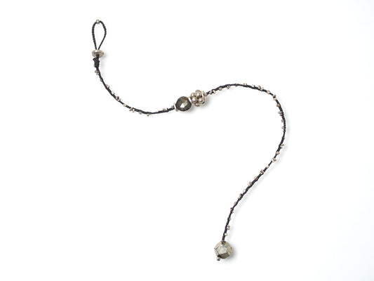 braid bracelet -pyrite・silver-