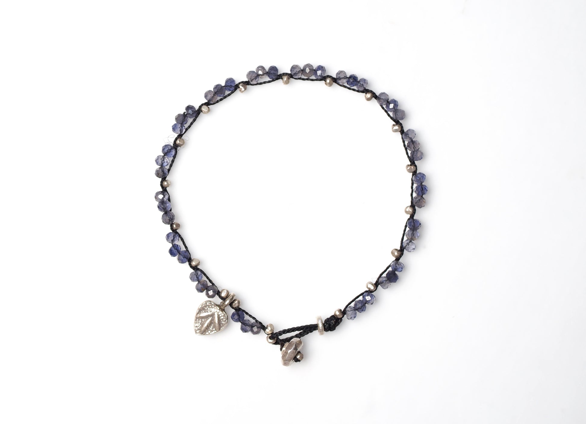 Braid bracelet -Iolite-