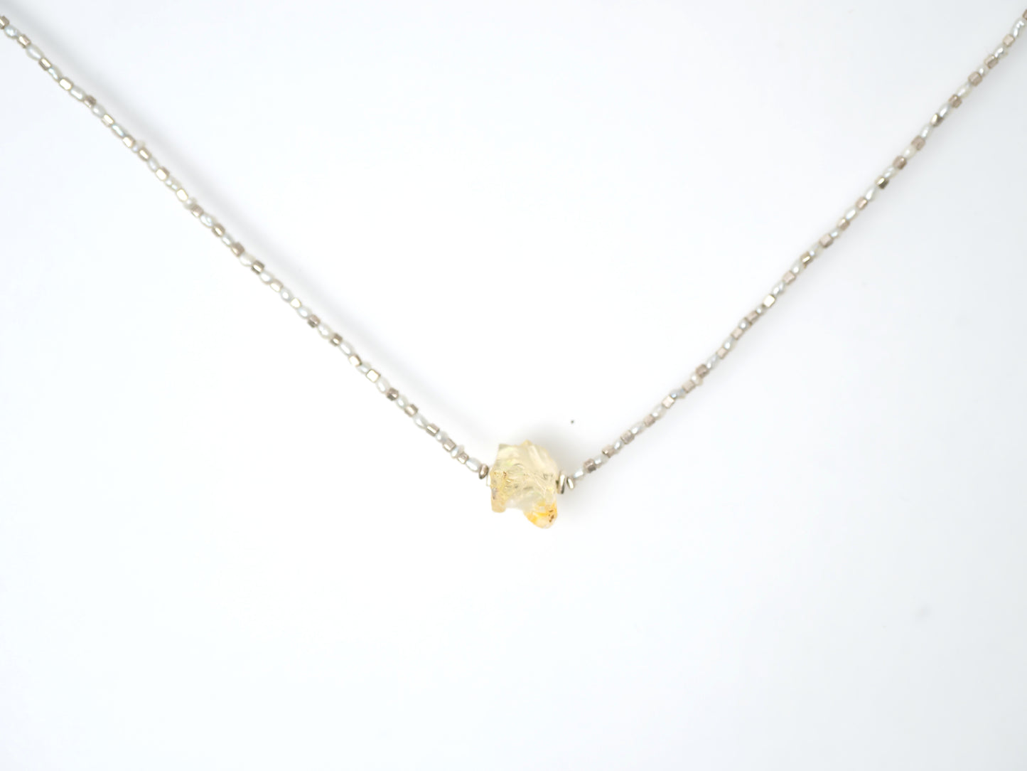 -rough Opal- pearl & silver