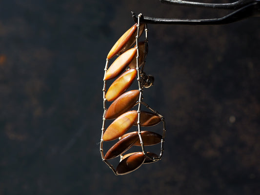 Ladder bracelet 'marquise shell'