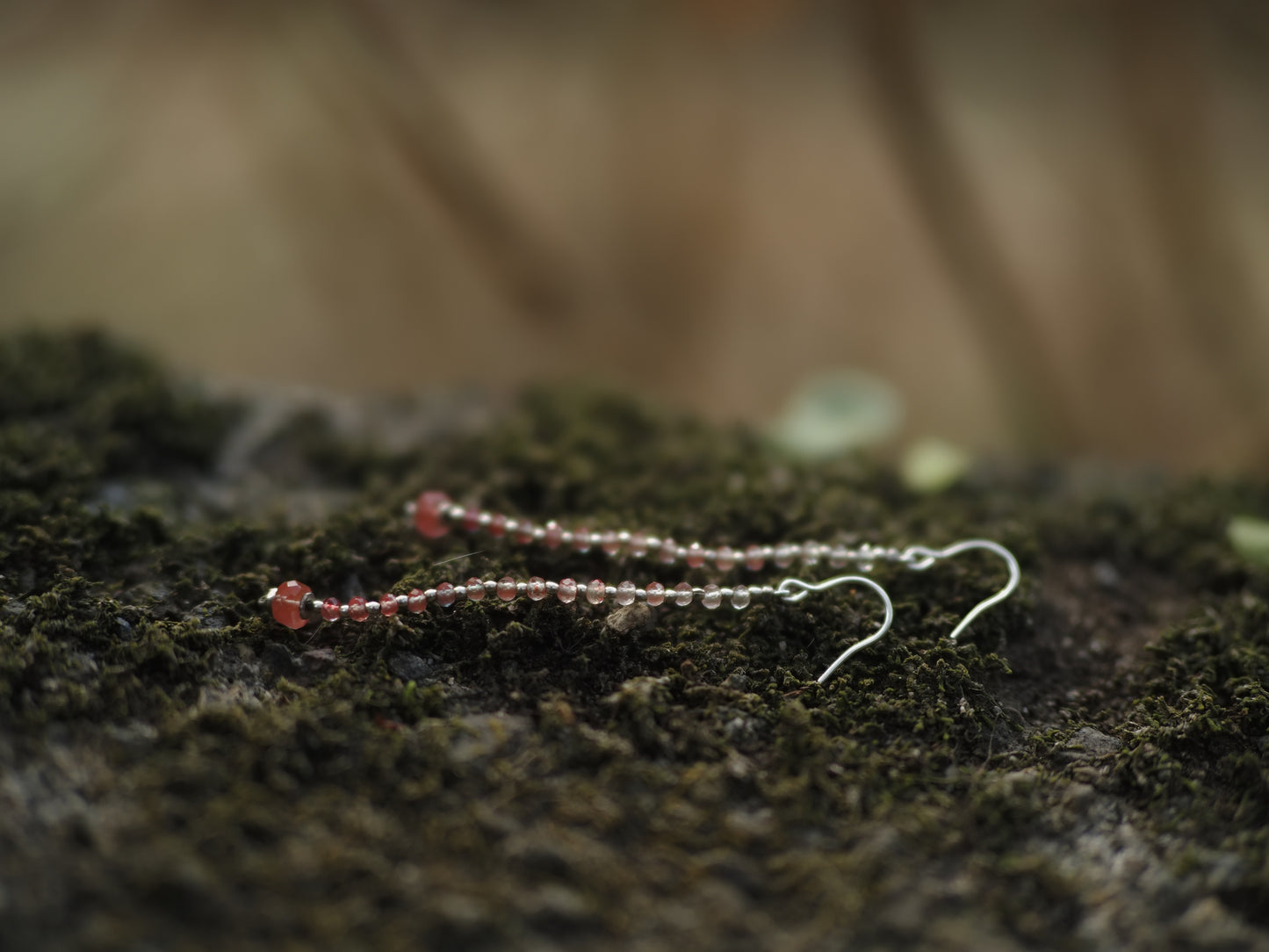 -Andesine & silver- hooks